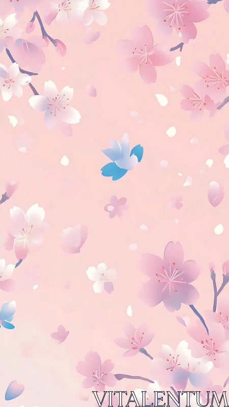 Blooming Garden Dreams in Soft Pink Palette.