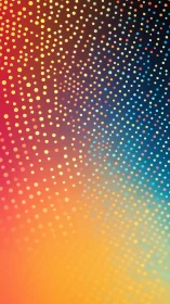 Dancing pixel constellations paint a warm chromatic galaxy