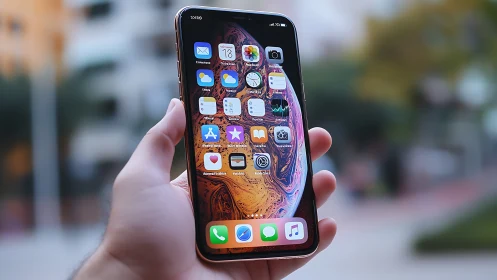 iPhone in Hand: Your Digital World at a Glance.