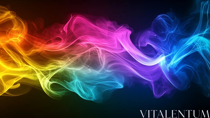Spectral fluid dynamics of multicolor luminous smoke waves