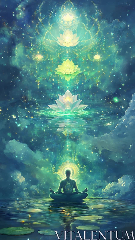 Lotus constellations rise as the meditating soul ignites