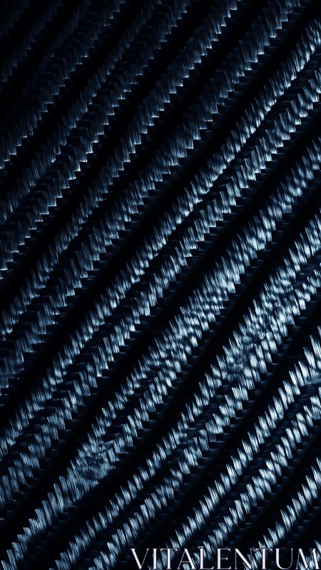 Moody blue fibers weaving soft futuristic rhythm.