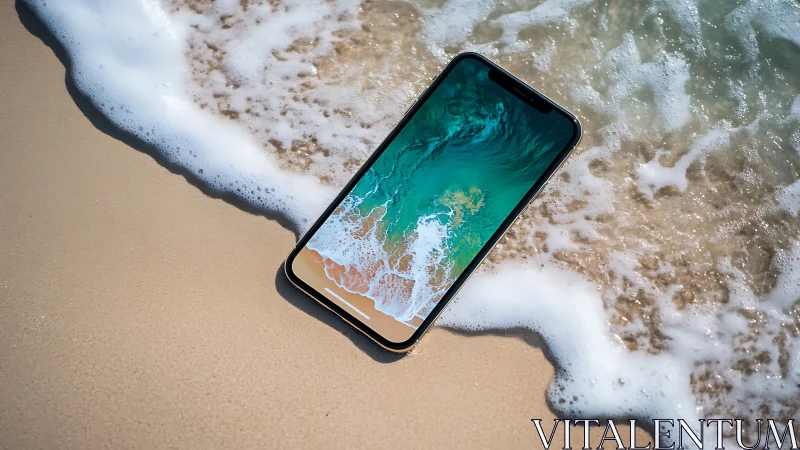 Tidal smartphone daydream blurs line between screen and shore.