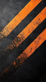 Industrial ember stripes slashing through charcoal night.