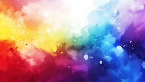 Soft rainbow clouds drifting through a dreamy skyscape.