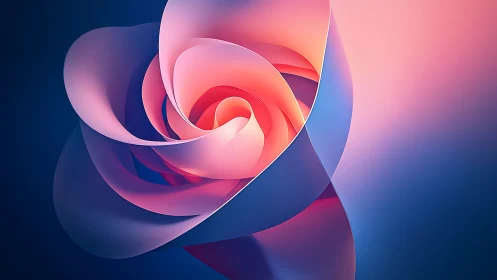 Neon petals swirl into a luminous abstract digital bloom.