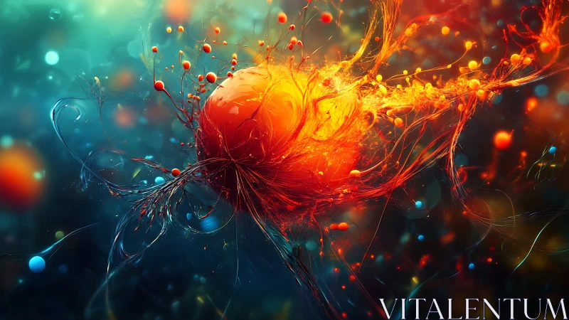 Bioluminescent plasma sphere with neural filaments suspended