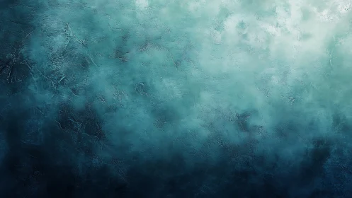 Mist-drenched teal wall quietly pretends to be an ocean