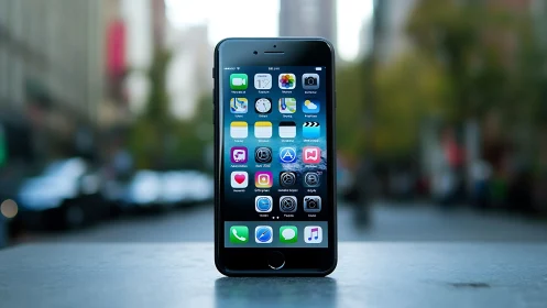 Digital Companion Glows: Modern iPhone Displays Its Vibrant App Universe