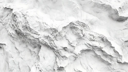 White carved stone relief suggests eroded mountain strata.