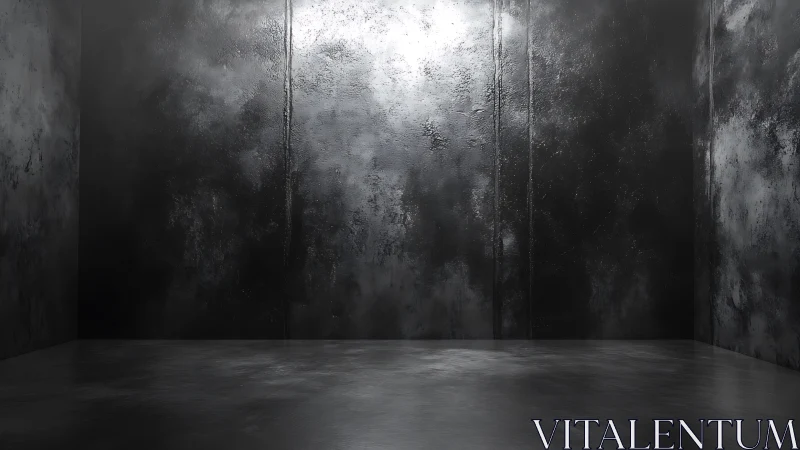 Moody concrete studio space waits quietly for creative ideas