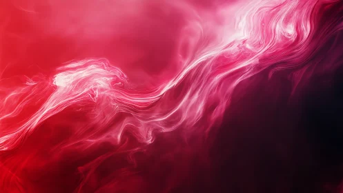 Crimson fluid dynamics with luminous pink gaseous streamlines