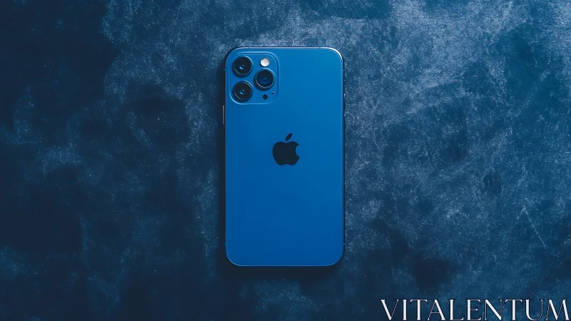Blue iPhone 12 Pro with Triple Lens Camera Setup.