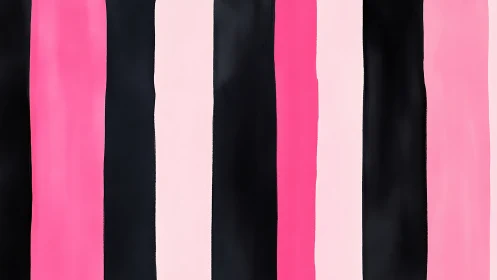 Playful pink and black stripes create a bold, cozy rhythm