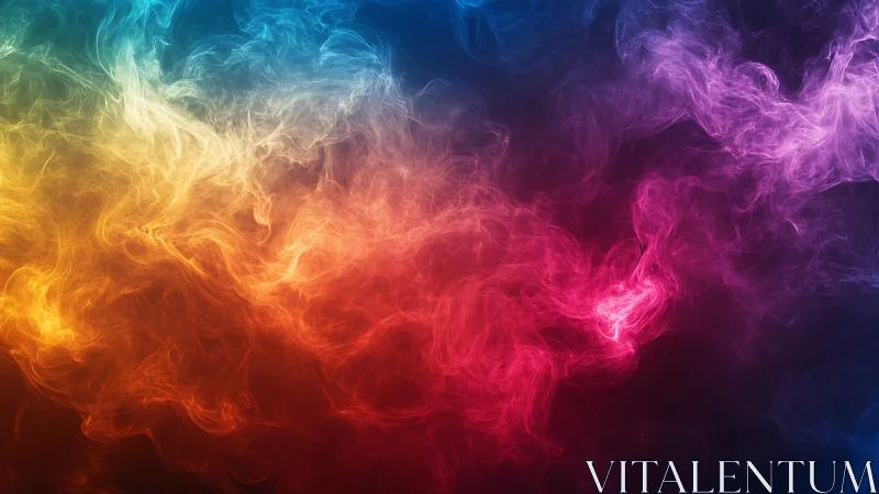 Multicolor volumetric smoke simulation with layered spectral gradients
