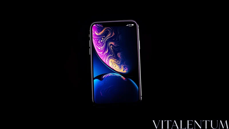 Premium Smartphone Product Visualization with Vibrant Display Rendering.