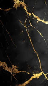 Gold veined black marble texture fills vertical canvas