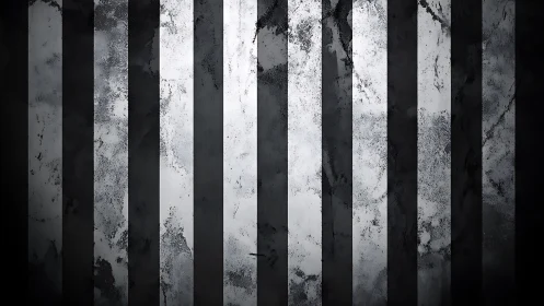 Grungy vertical stripes form stark monochrome industrial pattern