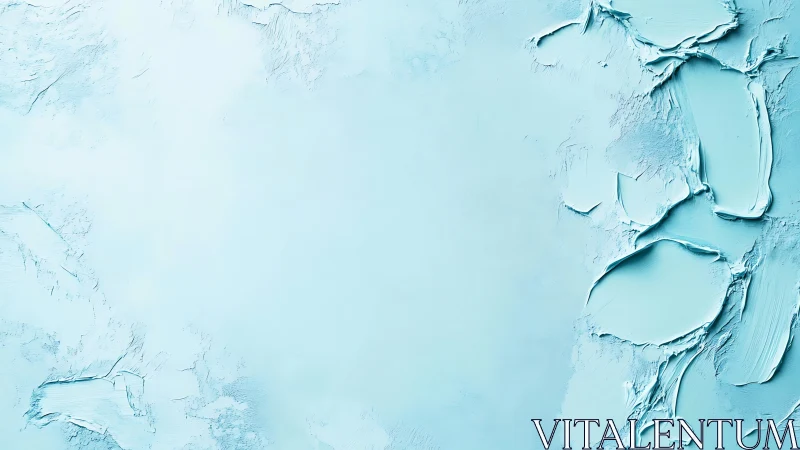 Frozen whispers of blue paint drift across a quiet field