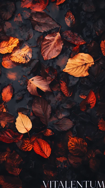 Leaf lanterns whisper over midnight rainwater pools