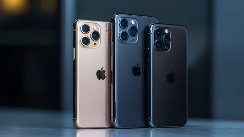 iPhone 13 Pro Max Triple Camera System Comparison Display.