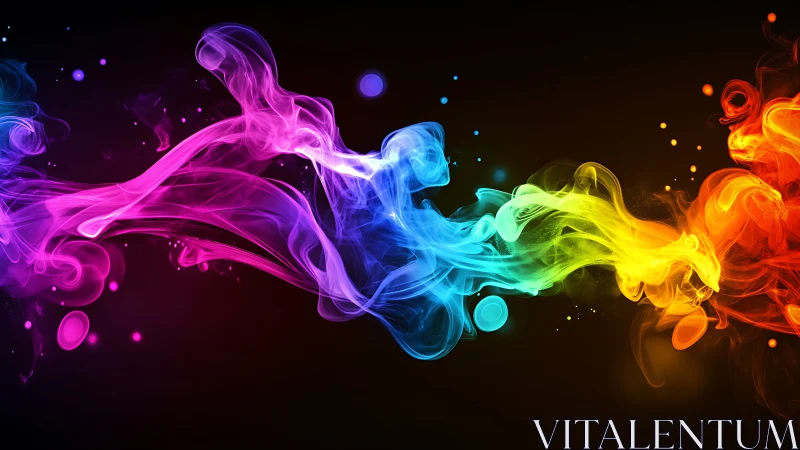Spectral smoke plumes in opposing multicolor fluid dynamics