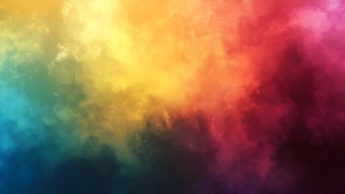 Diffuse multicolor gradient cloud with soft texture.