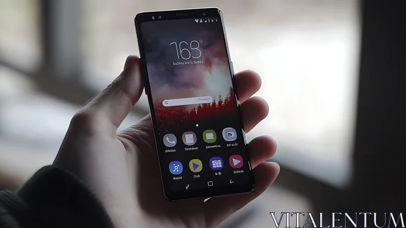 Midnight Interface: Hand-Held Portal to Digital Tomorrow.