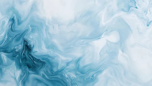 Swirling blue marble textures suggest calm flowing water.