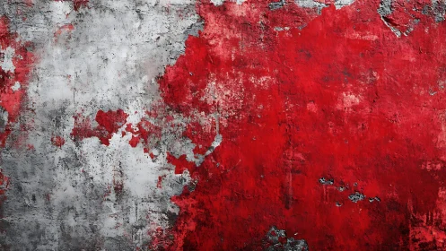 Weathered Red and Gray Concrete Wall Texture with Grunge Style.