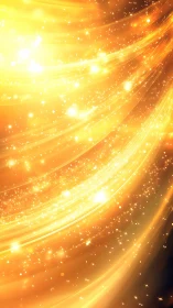 Golden starlight swirls creating a cozy cosmic glow.