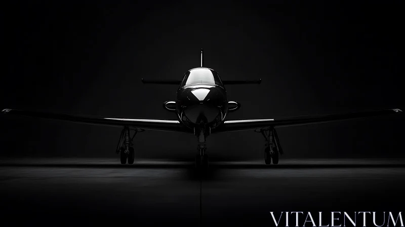 Midnight jet silhouette poised like a shadowborne arrow.