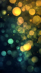 Glowing evening orbs drifting through a dreamy night sky.