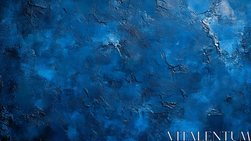 Midnight pigments converse softly across a textured blue void