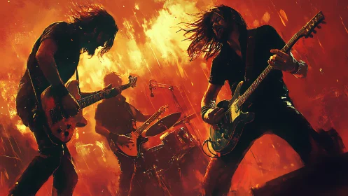 Two Musicians Shred Through Inferno in Electrifying Collaboration