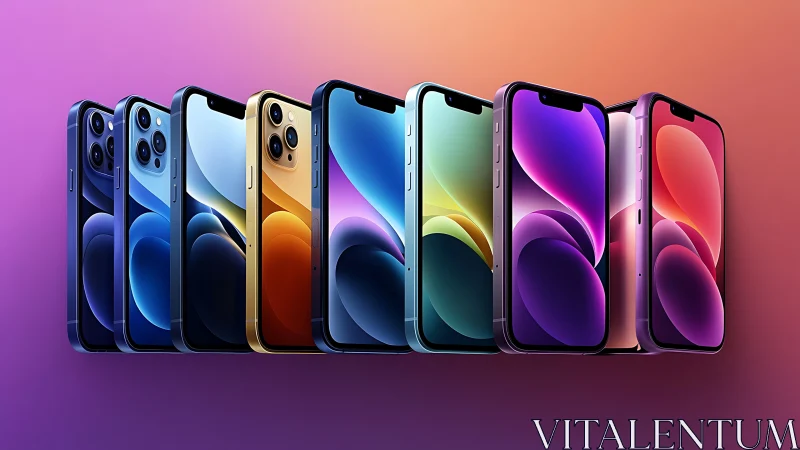 Meet the Rainbow: Your iPhone's Colorful Collection.