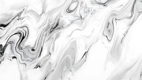 Monochrome marble currents flow through fluid abstract field.