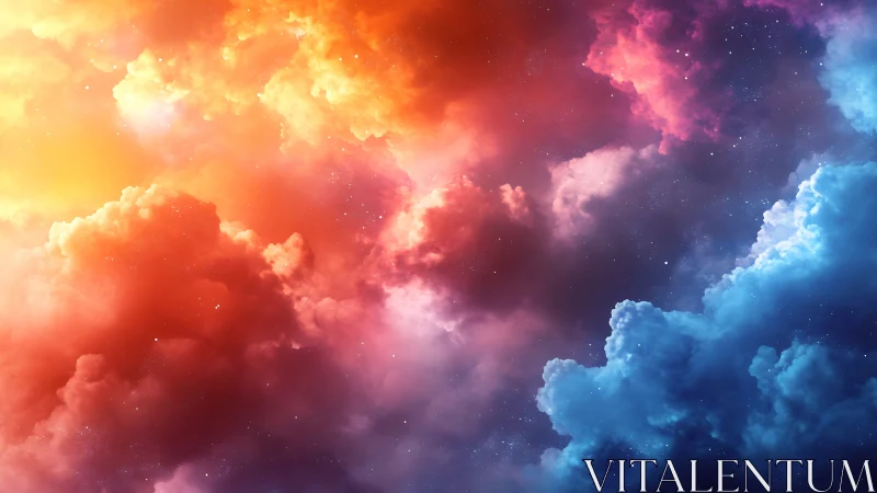 Chromatic nebular cloudscape with high dynamic range color fields.