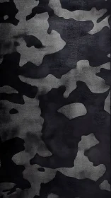 Monochrome camouflage textile texture, abstract pattern.