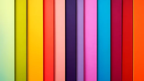 Vertical color panels create bold geometric spectrum study.