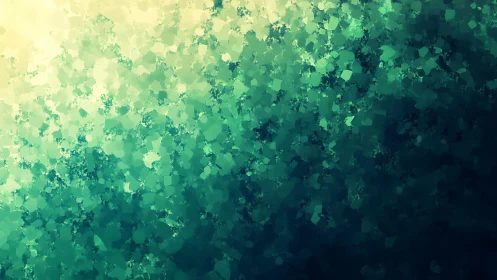 Abstract green and yellow bokeh pattern with soft digital texture.