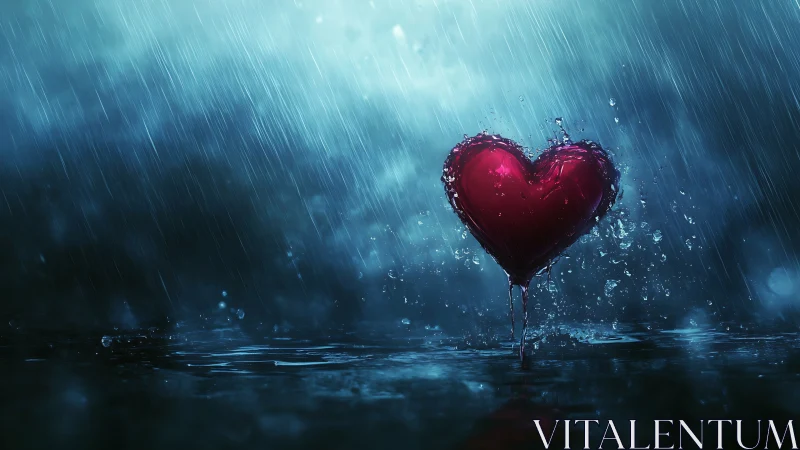 A Glowing Heart Holds Strong Through Stormy Skies