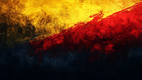 Textured tricolor abstract with diagonal chromatic fracture.