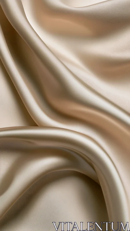 Folded satin fabric surface shows smooth draped structure