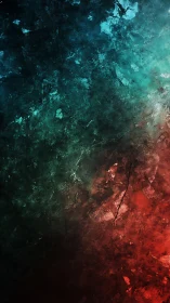 Cosmic rust and ocean frost colliding in textured twilight.