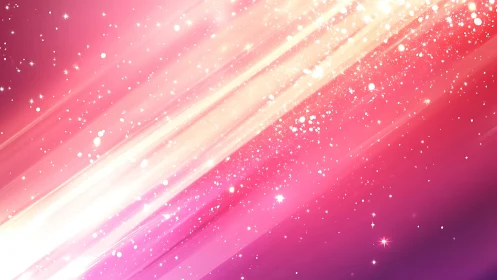 Glowing pink starlight streaks that sparkle with soft magic.