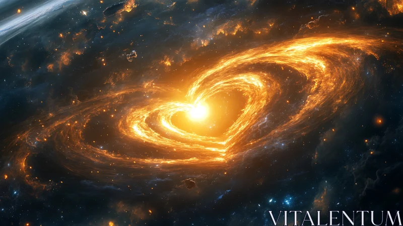 Luminous heart-shaped nebula encircles radiant cosmic core