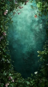 Secret garden walls quietly cradle a teal painted silence