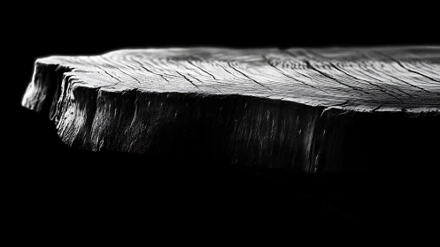 Monochrome close view isolates cross cut timber surface