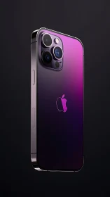 iPhone 14 Pro Max Gradient Showcase: Deep Purple to Magenta Gradient.